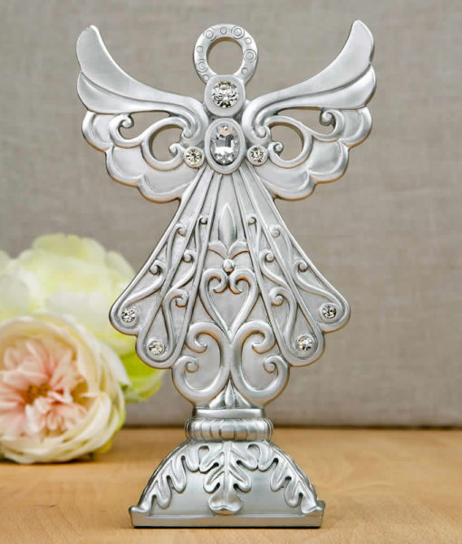 Stunning Silver Angel Statue