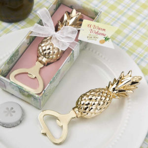 gold pineapple bottle opener