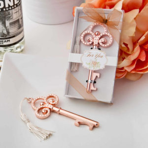 Rose Gold Wedding Favors Skeleton Key Bottle Openers