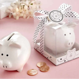 baby shower piggy bank favors