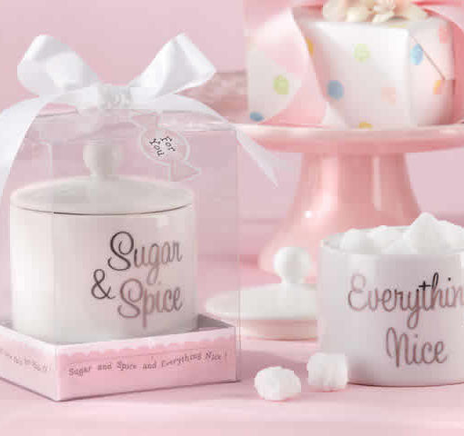 sugar and spice baby shower favors