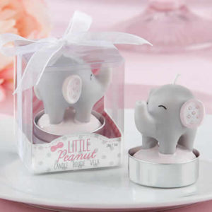 Pink Elephant-Shaped Candle