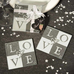 love coasters wedding favors