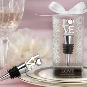 Love Chrome Bottle Stopper