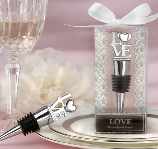 Love Chrome Bottle Stopper