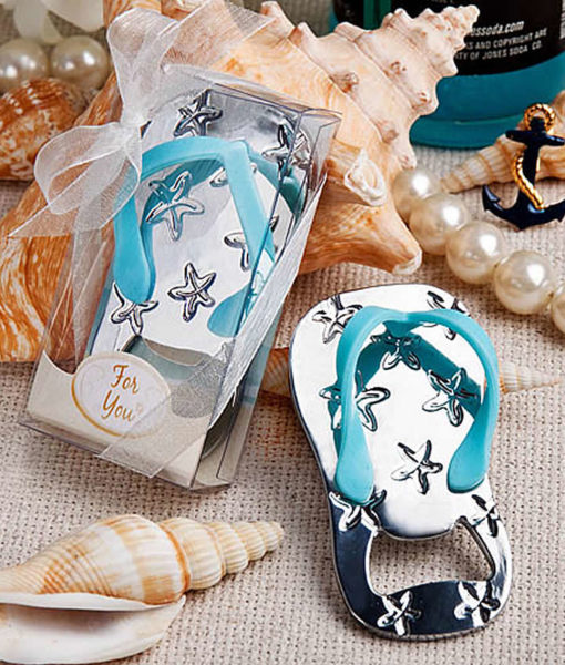 flip flop bottle opener favor