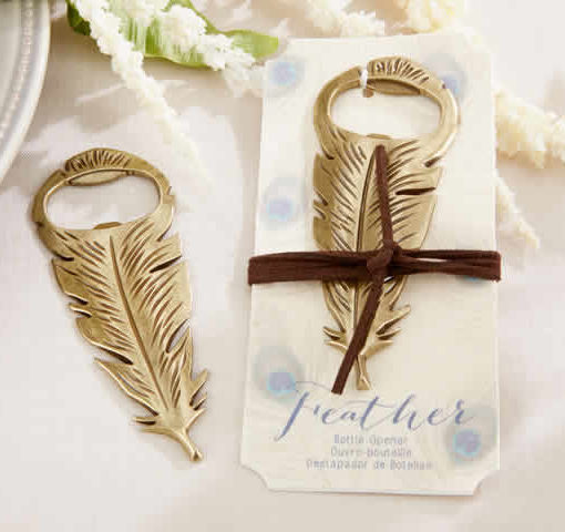feather bottle opener