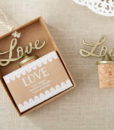Love Antique Gold Bottle Stopper