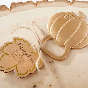Pumpkin wedding favors, Pumpkin bottle opener