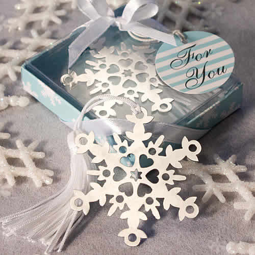 snowflake bookmark favors snowflake bookmark favors