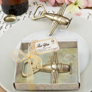 airplane bottle opener favor