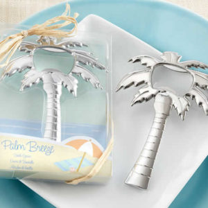 palm tree bottle opener favors
