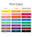screen print colors