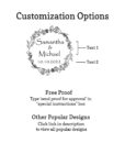 floral wreath customization options free proof