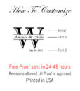 how to customize monogram initial