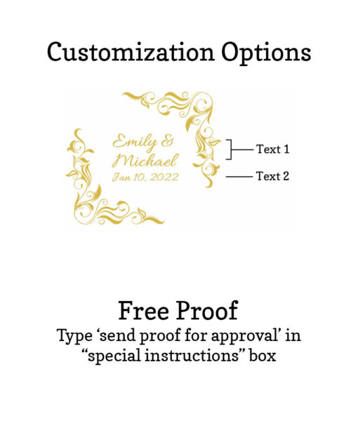 leaf border customization option free proofs