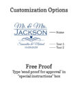 mr mrs name customization options