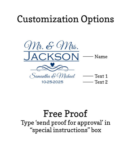 mr mrs name customization options