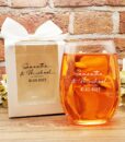 wine glass wedding favors names signature