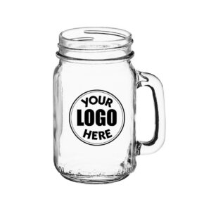 large personalized mason jars 16 oz your logo