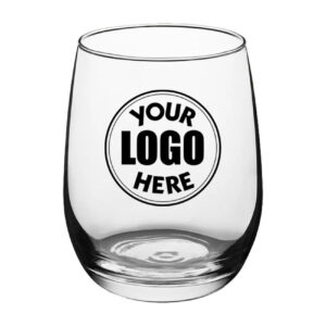 personalized large wine glasses 15 oz your logo